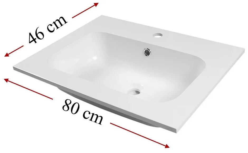 Lavoar din marmura artificiala Elois 80