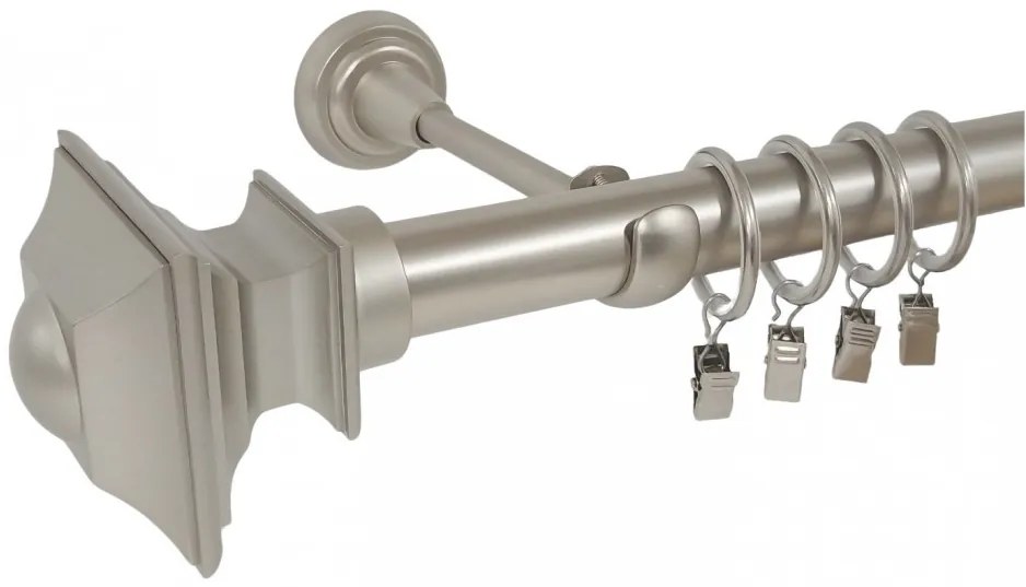 Galerie SIMPLA PRINDERE PERETE 25 MM -VERDI- CROM MAT (Alege marime: 120 cm)