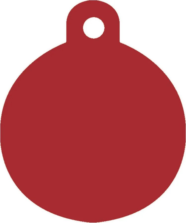 Placă de identificare pentru guler Imarc Circle Roșu