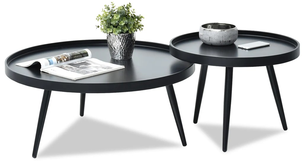 Măsuță de cafea Lantan Zest Xl (negru + negru). 1111841