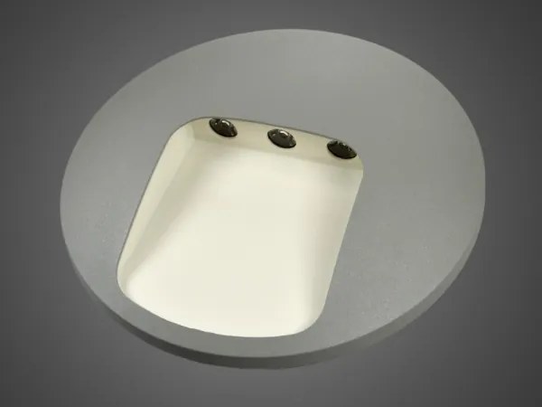 Aplică LED de perete pentru exterior DACU, 3W, 230V, IP54, gri