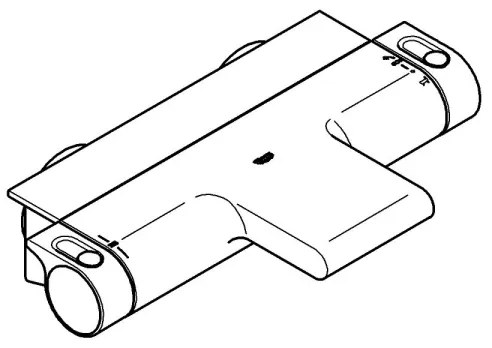 GROHE 34464001 - Baterie termostatată pentru cadă GROHTHERM 2000 DN 15, crom lucios