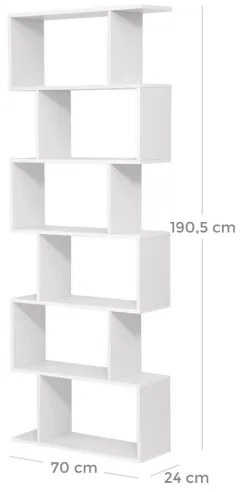 Bibliotecă LIVARO albă