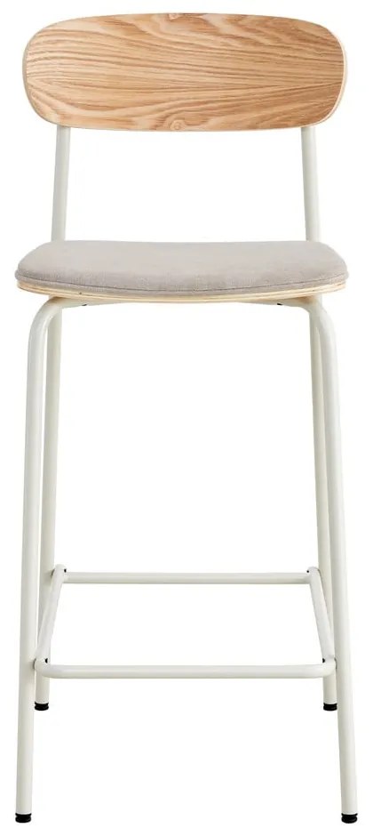 Scaune de bar bej/în culoare naturală 2 buc. (înălțime șezut 66 cm) Adriana – Marckeric
