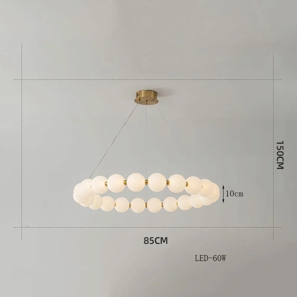 Lustră Nordică Suspendată cu 14 Bile și 40W – Design Modern și Funcționalitate, Model DM3870/14