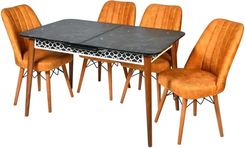 Scaun living tapitat Valentina portacaliu  Homs