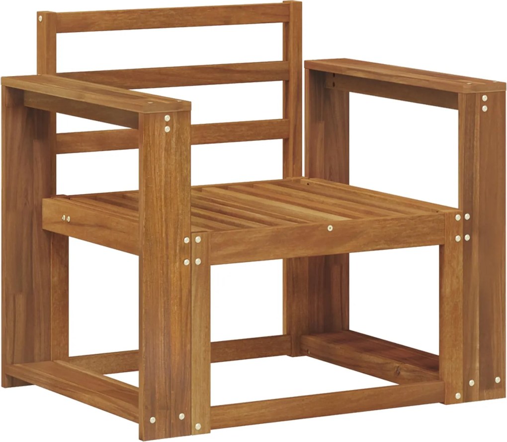 vidaXL Canapea de exterior Lemn Solid de Acacia natural