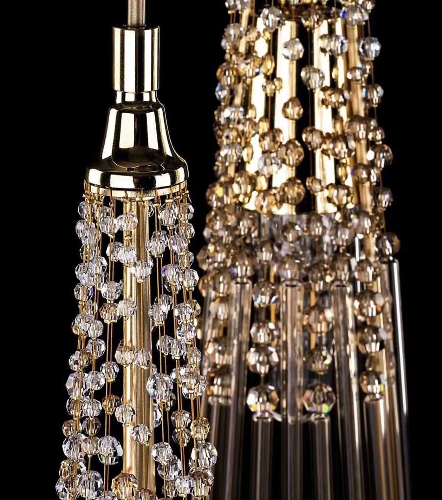 Lustra cristal Bohemia, Pendul deosebit design LUX AMADEUS 01-CH