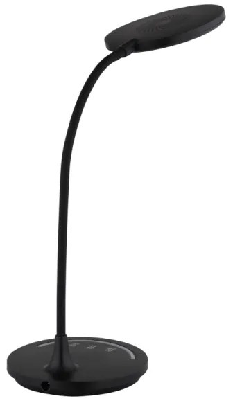 Lampă LED tactilă dimabilă de masă Globo 58483 KENNY LED/12W/230V negru
