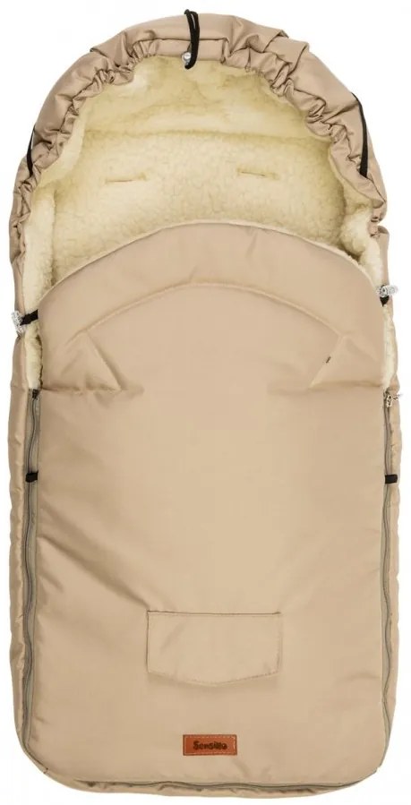 Sac de iarnă pentru cărucior 95x40 cm LANA Cappucino