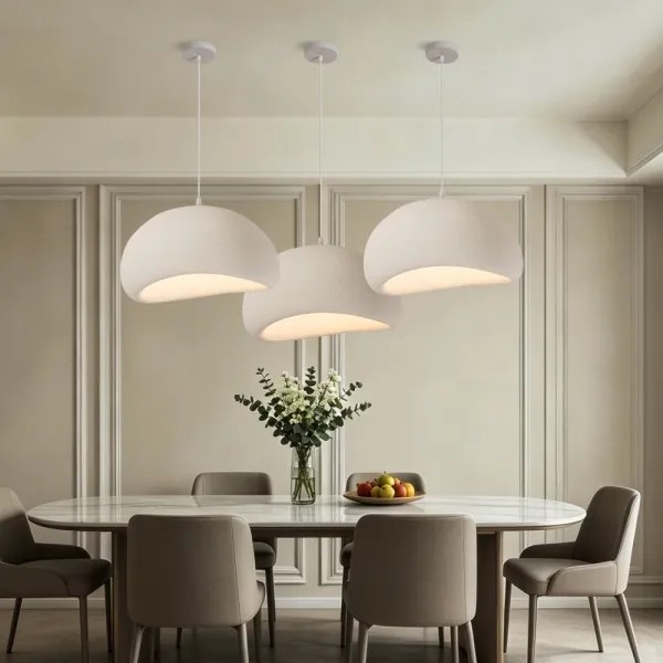 BRILAGI - Lampă suspendată pe cablu WABI SABI 1xE27/60W/230V Ø 50 cm albă