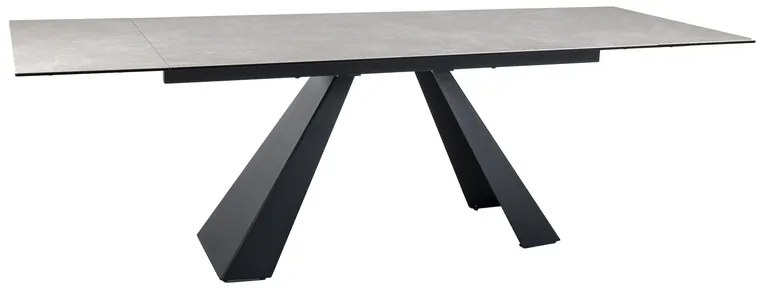 Masa extensibila Salvadore Ceramic crem DIAMOND CREAM/negru mat L160-240 cm