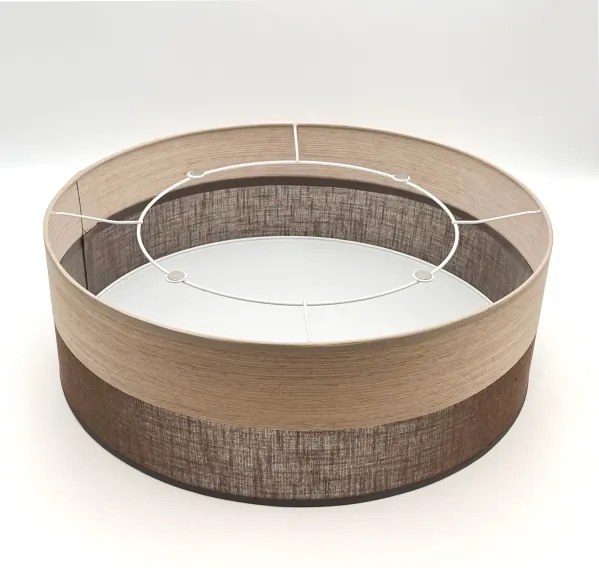 Plafonieră SIRJA WOOD 2xE27/15W/230V d. 45 cm maro/stejar