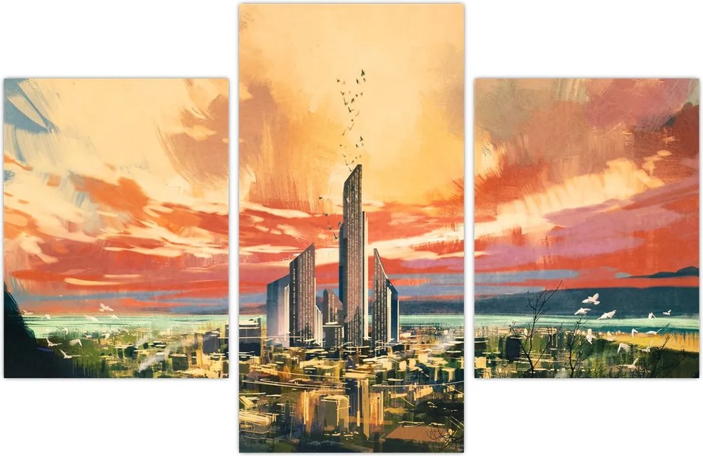 Tablou - Orașul pictat (90x60 cm)