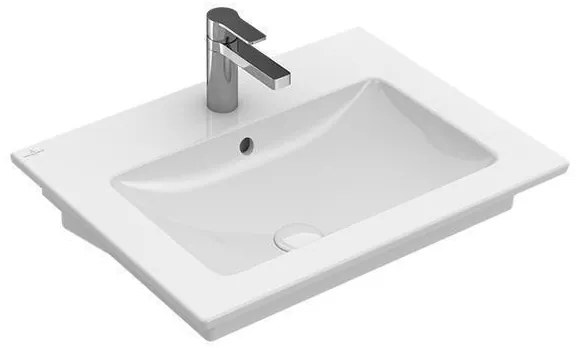 Lavoar suspendat Villeroy & Boch, Venticello, dreptunghiular, 60 cm, alb alpin