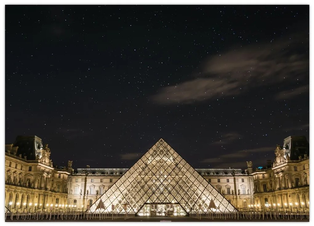 Tablou - Louvre nocturn (70x50 cm)