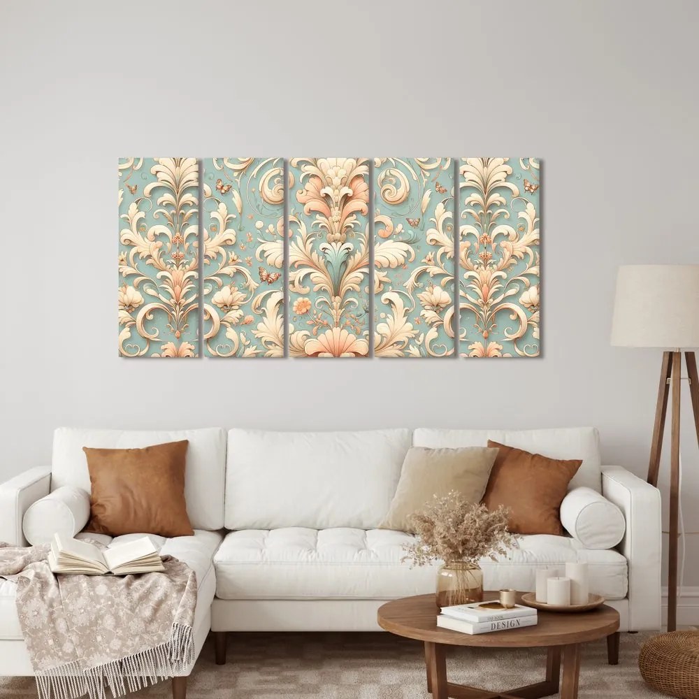Tablou 5-piese ornamente vintage