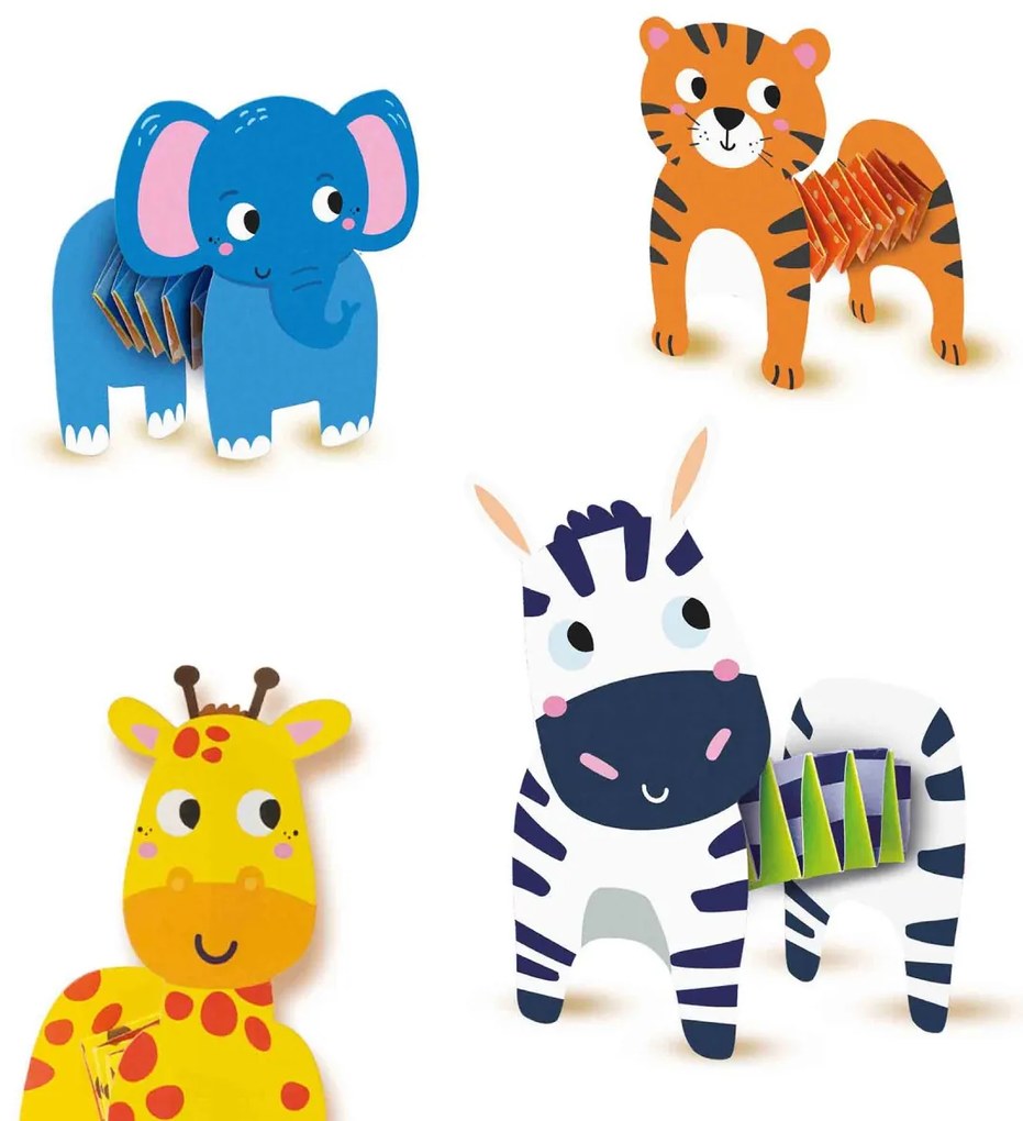 Set creativ copii - Animale din benzi de hartie