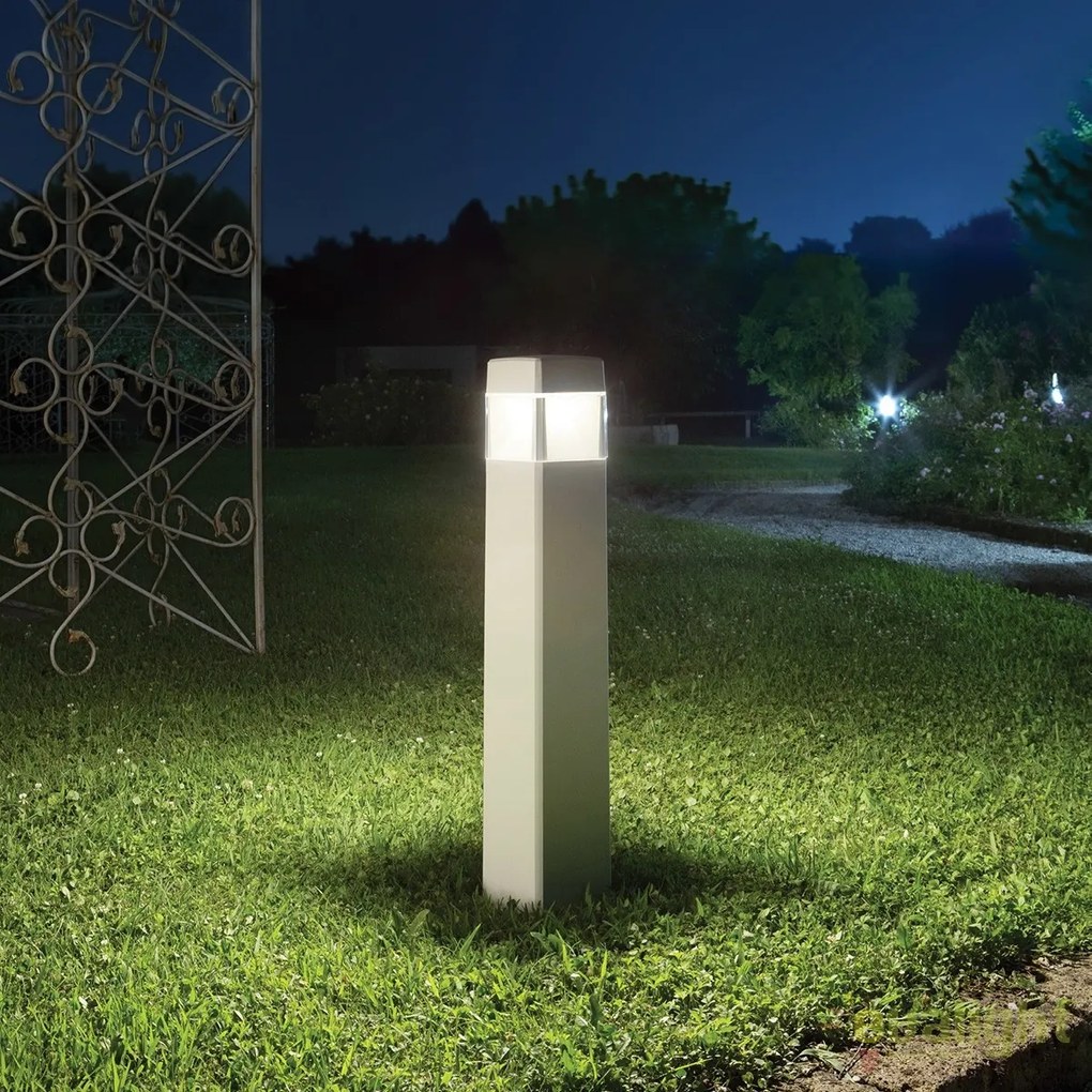 Stalp LED iluminat exterior design modern COSMO PT1 BIANCO
