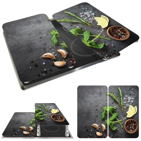 WENKO 53907100 - Capac pentru plită 30 x 52 cm multicolor/gri/transparent