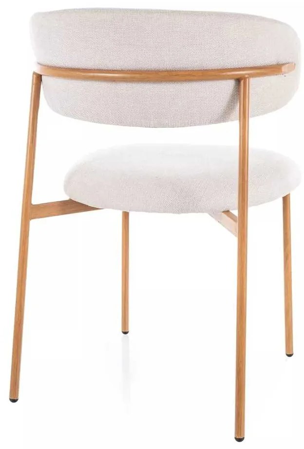 Scaun de bucătărie Sally D II, crem / stejar