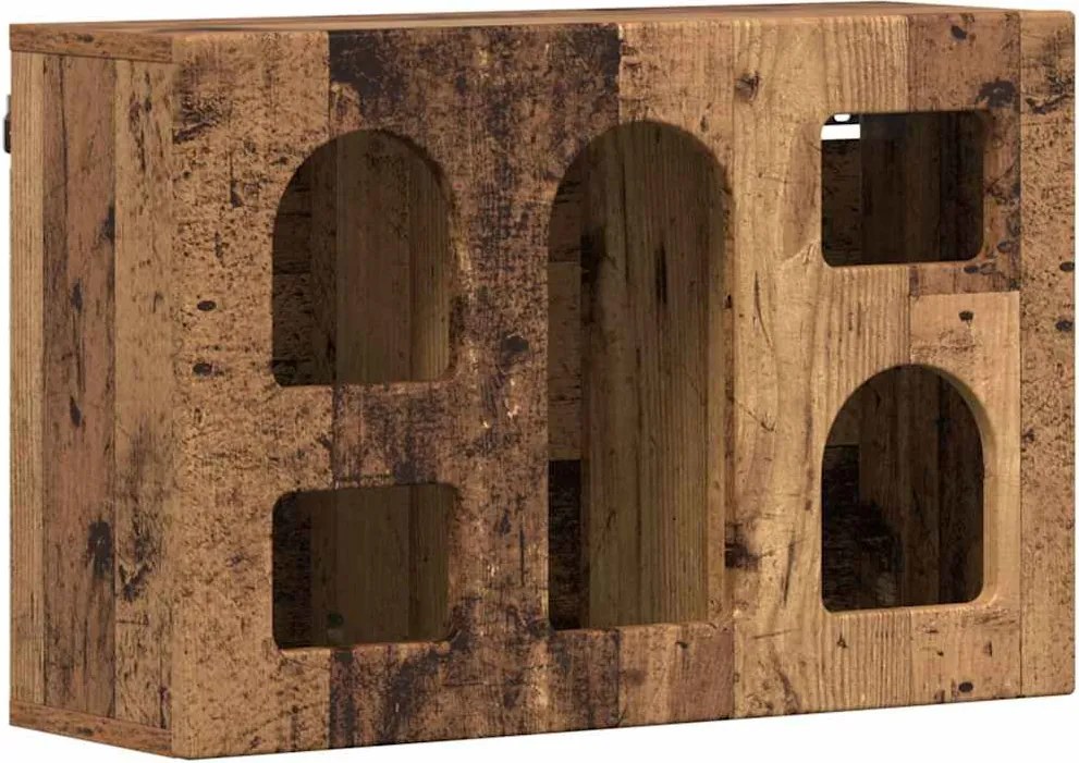 vidaXL Dulap suspendat Lemn vechi 60 x 20 x 40 cm Lemn compozit