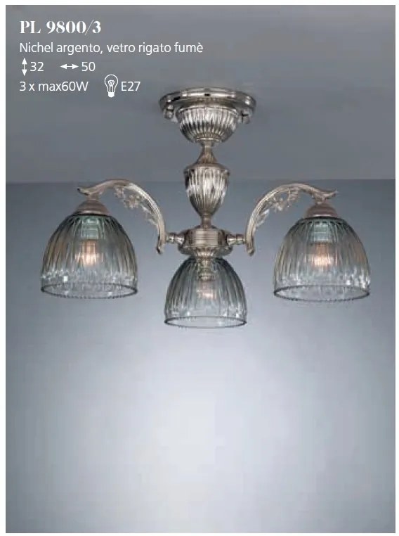 Lustra aplicata cu 3 brate realizata manual design italian 9800