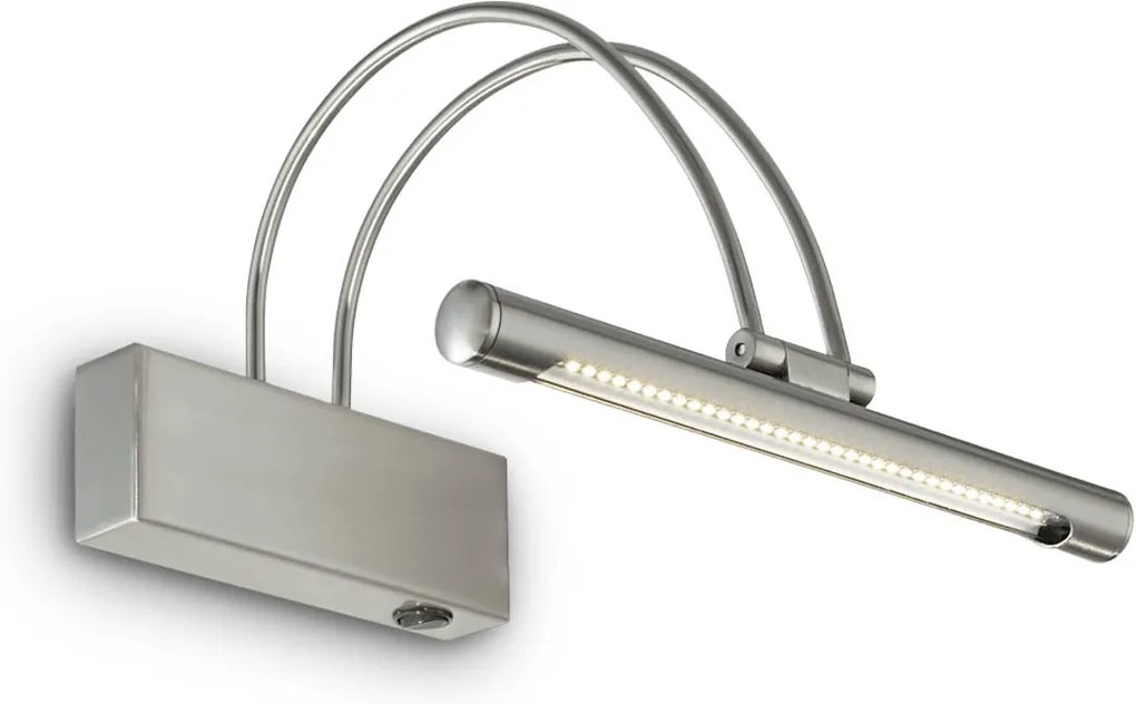 Lampa Backlight Ideal Lux Bow Ap D26 Nickel Led, Nichel, 005379, Italia