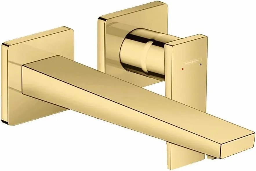 Baterie lavoar incastrata Hansgrohe Metropol 225 auriu lucios