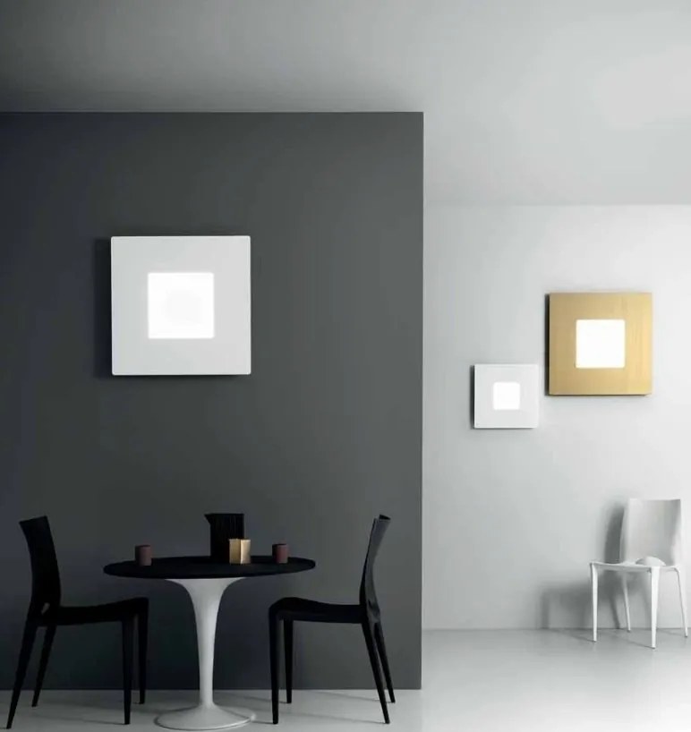 Plafoniera LED moderna BILDE 52x52cm, alb, negru sau auriu