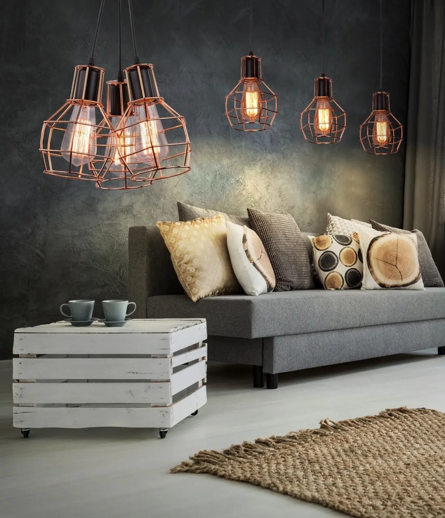 Pendul industrial style design cupru CARRON 1