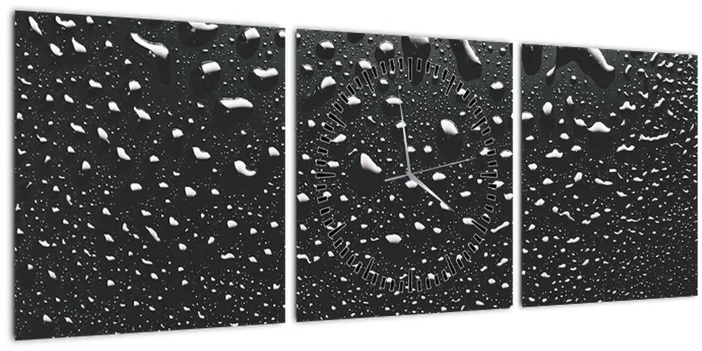 Tabloul cu picături de apă (cu ceas) (90x30 cm)