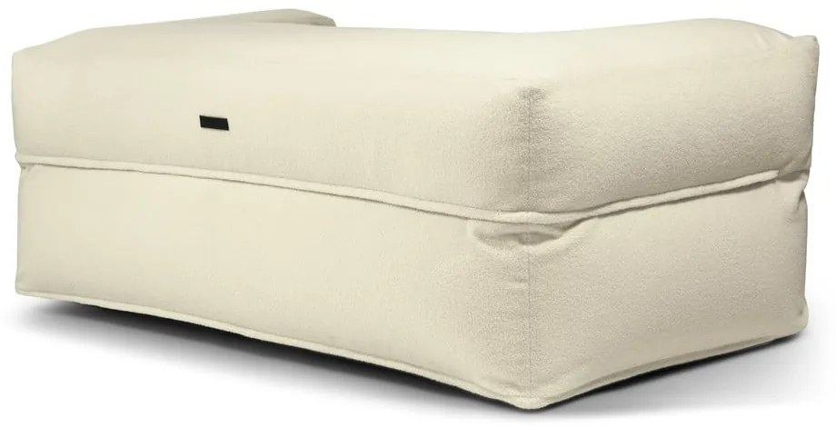 Fotoliu bean bag crem cu tapițerie din țesătură bouclé Sofa MooG – SLOWDOWN
