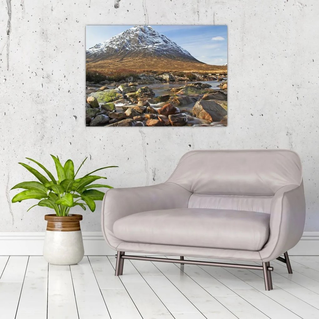 Tablou - Munte cu râu (70x50 cm)