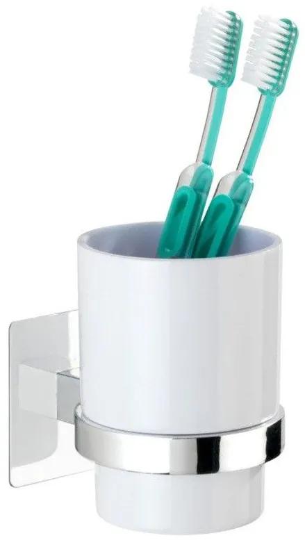 Pahar pentru periuță de dinți QUADRO cu mâner Turbo-Loc, WENKO