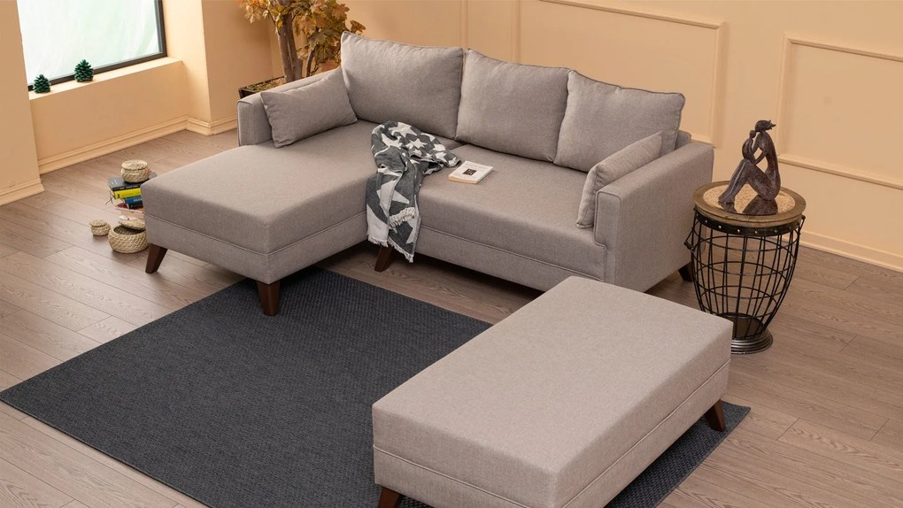 Canapea extensibilă de colț Bella Corner Sofa Left 2 - Cream