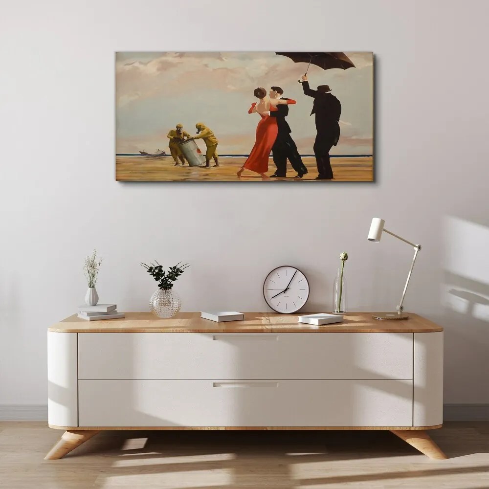 Tablou canvas Salvare pe plajă Banksy