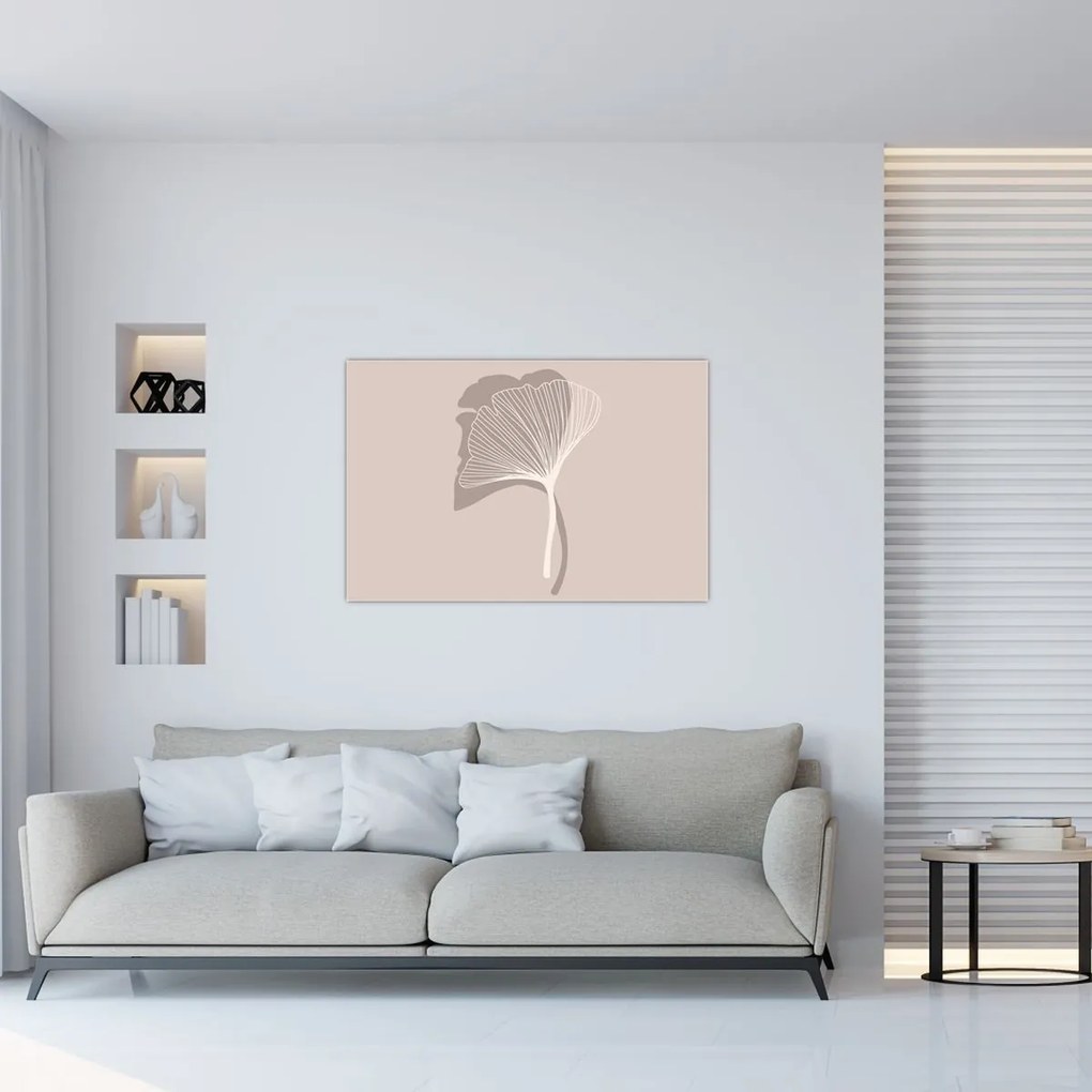 Tablou - Frunze bej N⁰4 (90x60 cm)