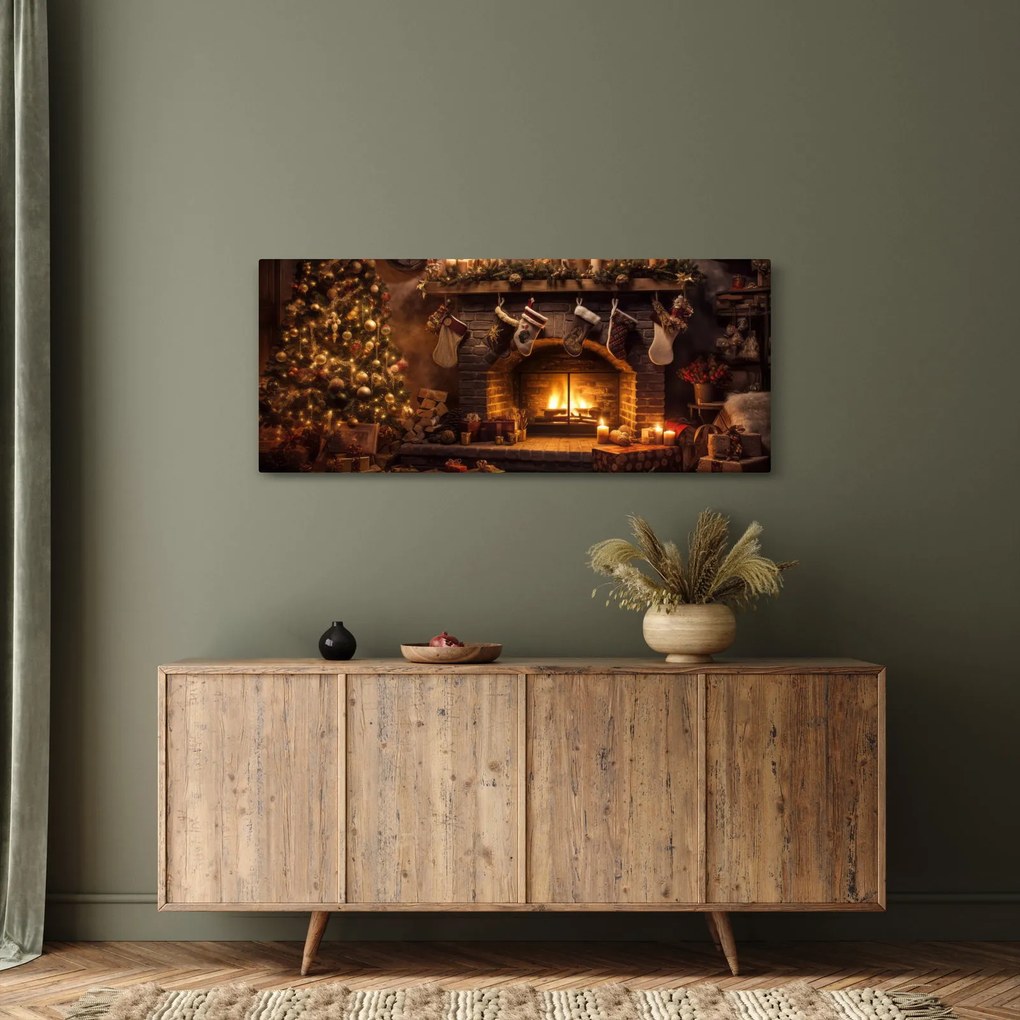 Tablou - Atmosfera de Crăciun (120x50 cm)