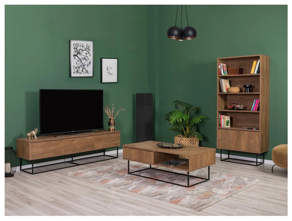 Mobilier living Lexuna 24 (Nuc + Negru). 1089011