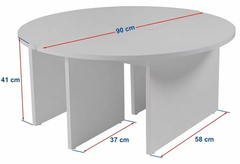 Măsuță de conferință Moira Walnut