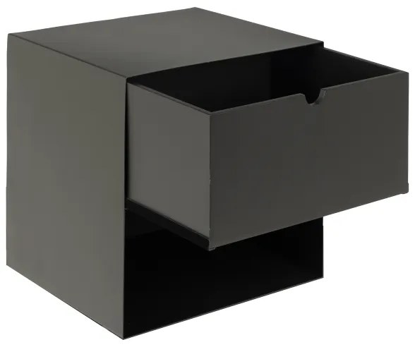 Noptieră cu posibilitate de montare pe perete BEKIM negru