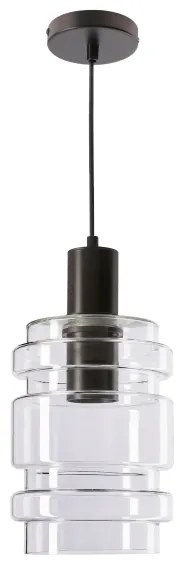 Lampă suspendată pe cablu RADON 1xE27/40W/230V transparentă