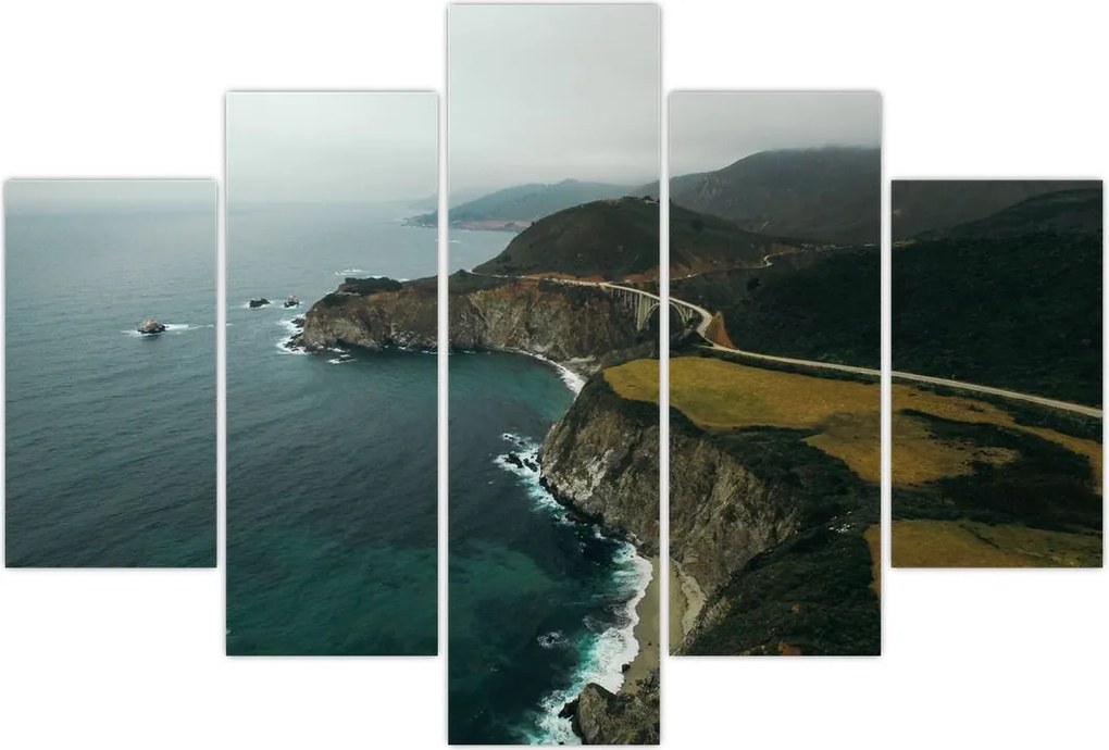 Tablou - Stânci în ocean (150x105 cm)