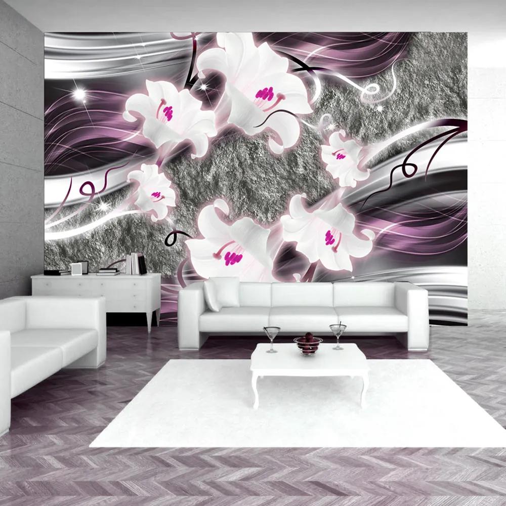 Fototapet Bimago - Dance of charmed  lilies + Adeziv gratuit 400x280 cm
