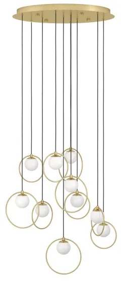 Lustră LED dimabilă pe cablu Eglo 390345 PORTOCOLOM 10xLED/3W/230V d. 58 cm