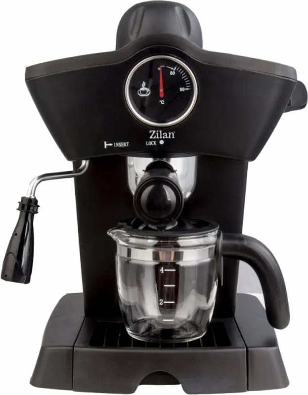 Espressor manual ZILAN ZLN2854 - 800W, 240ml, 3.5 bari, termometru frontal, negru