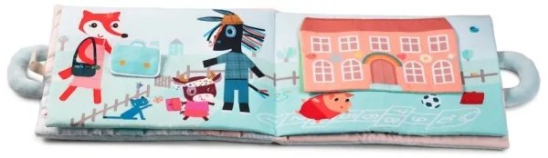 Carte textilă Bună dimineața, vulpe Alice Lilliputiens