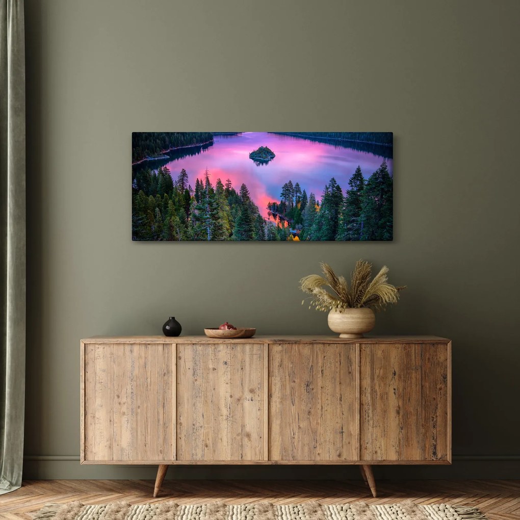 Tablou - Lacul Tahoe, Sierra Nevada, California, SUA (120x50 cm)