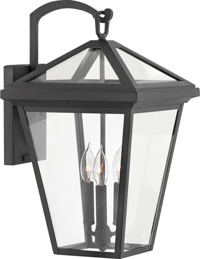 Quintiesse QN-ALFORD-PLACE2-L-MB - Aplică de perete pentru exterior ALFORD L 3xE14/40W/230V IP44